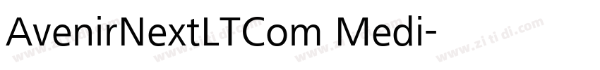 AvenirNextLTCom Medi字体转换
